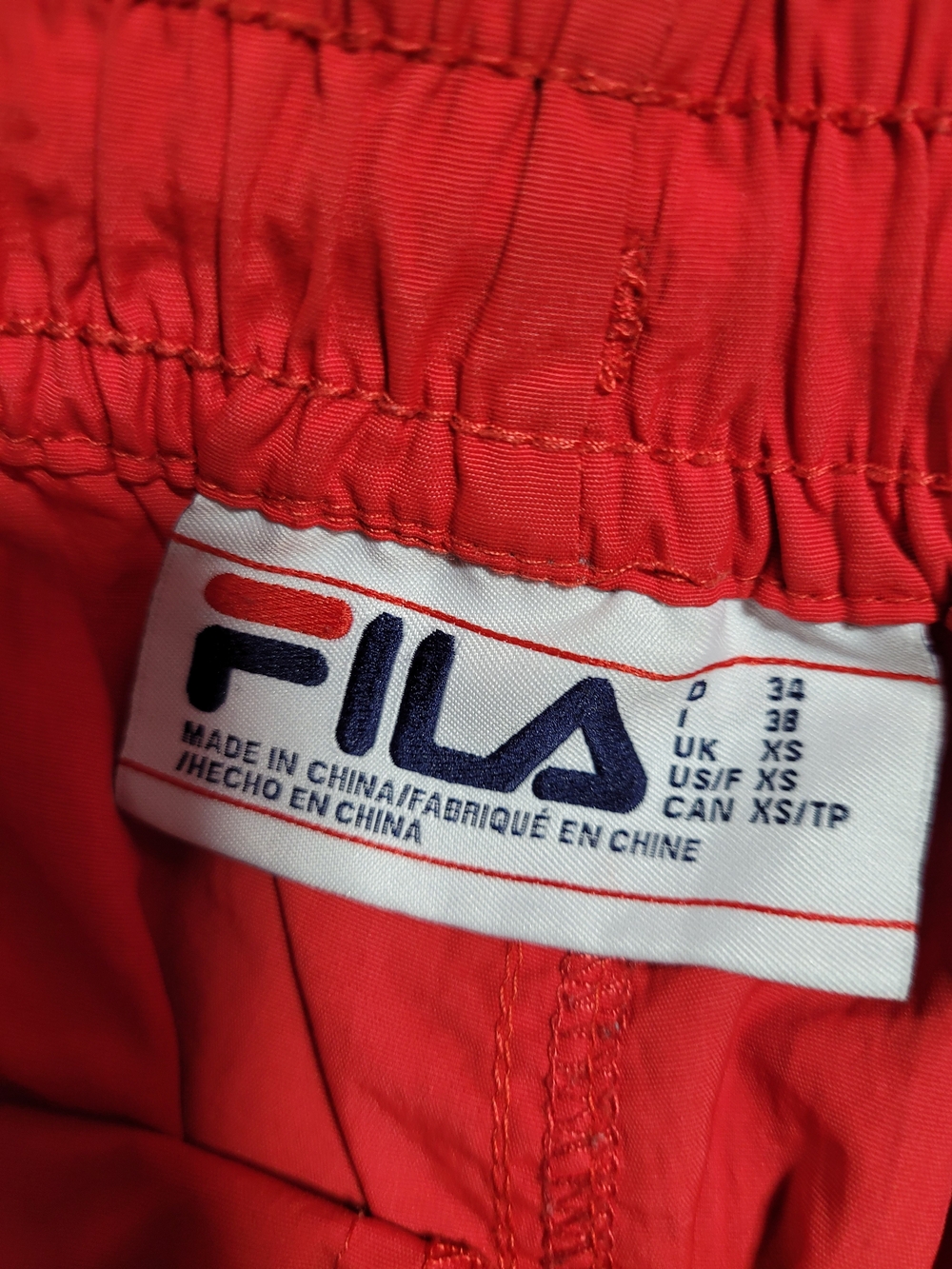 FILA Red Cargo Pants - Picture 2 of 4